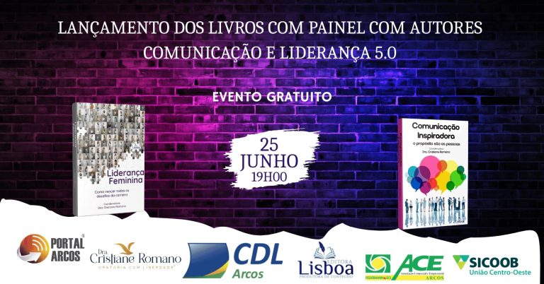 Editora Lisboa lança livros sobre Liderança Feminina e Comunicação em evento na Casa de Cultura de Arcos